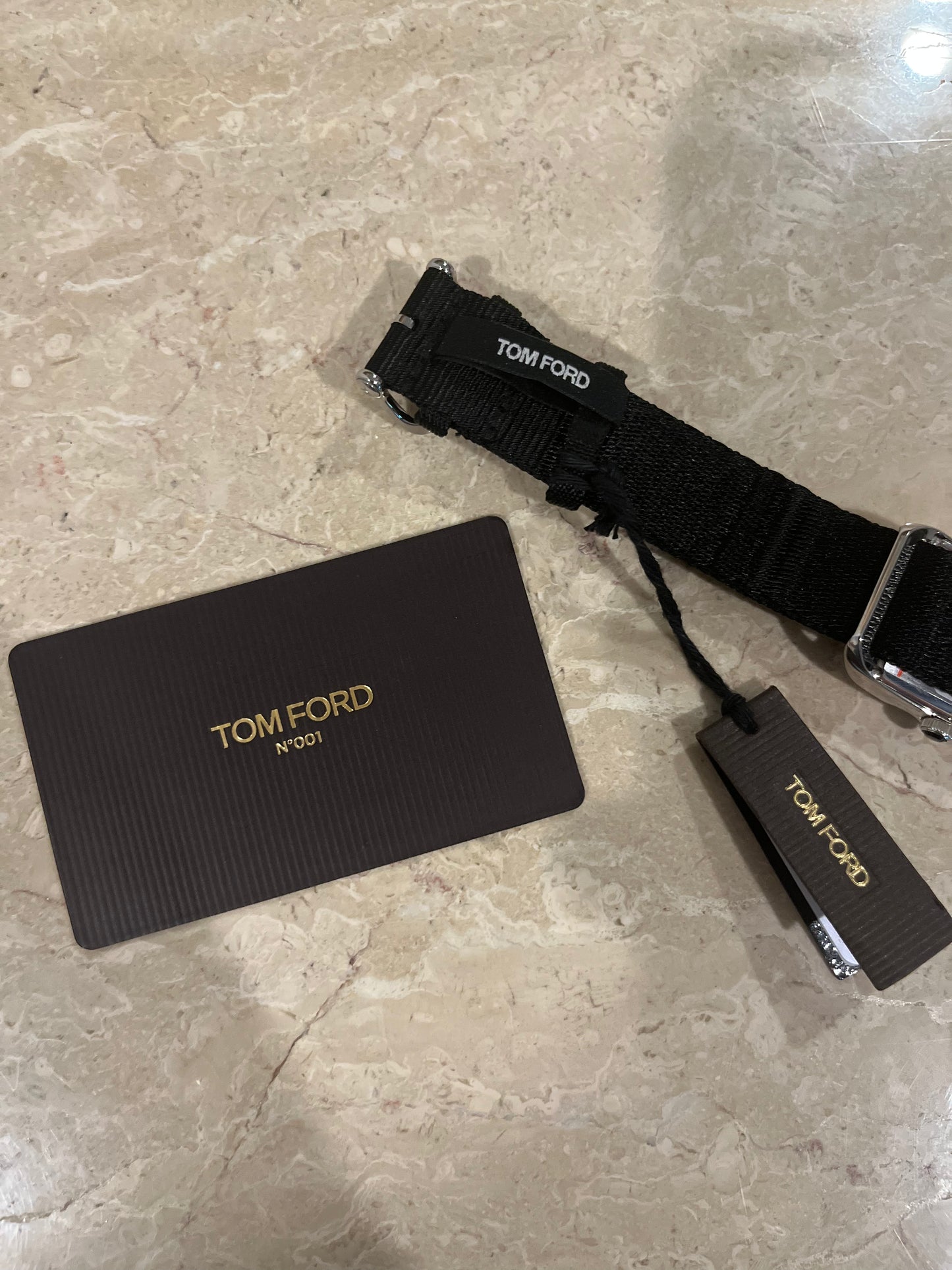 Tom Ford No.001 Watch Silver with Fabric band