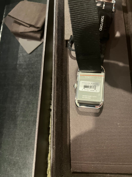 Tom Ford No.001 Watch Silver with Fabric band