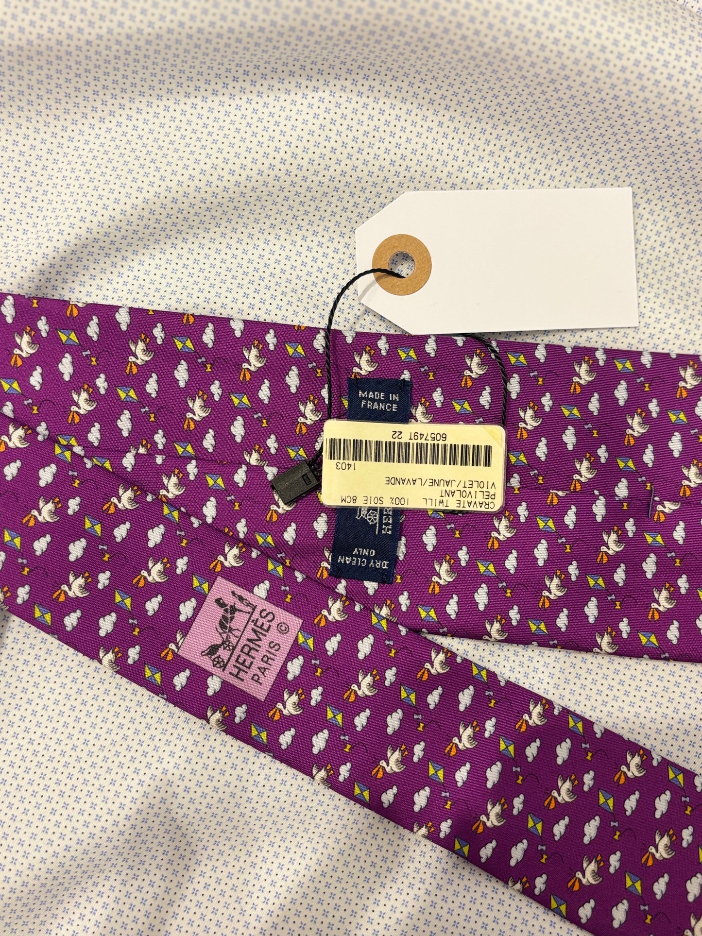 Hermes Mens Tie Pelivolant 605749T