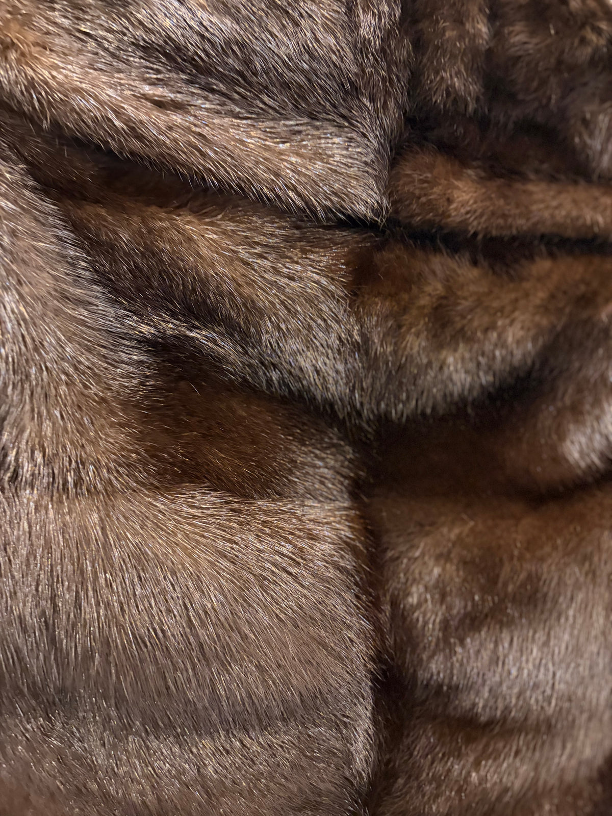 Vintage Chocolate Brown Mink Fur Cape