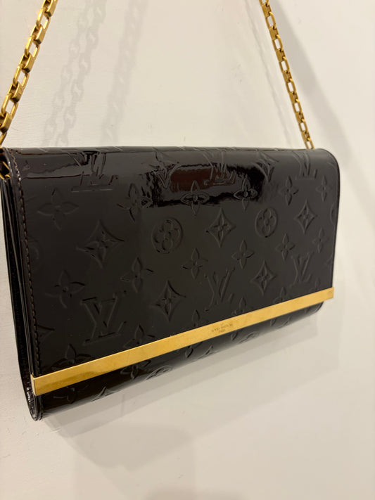 Louis Vuitton Rossmore PM in Burgundy Monogram Vernis