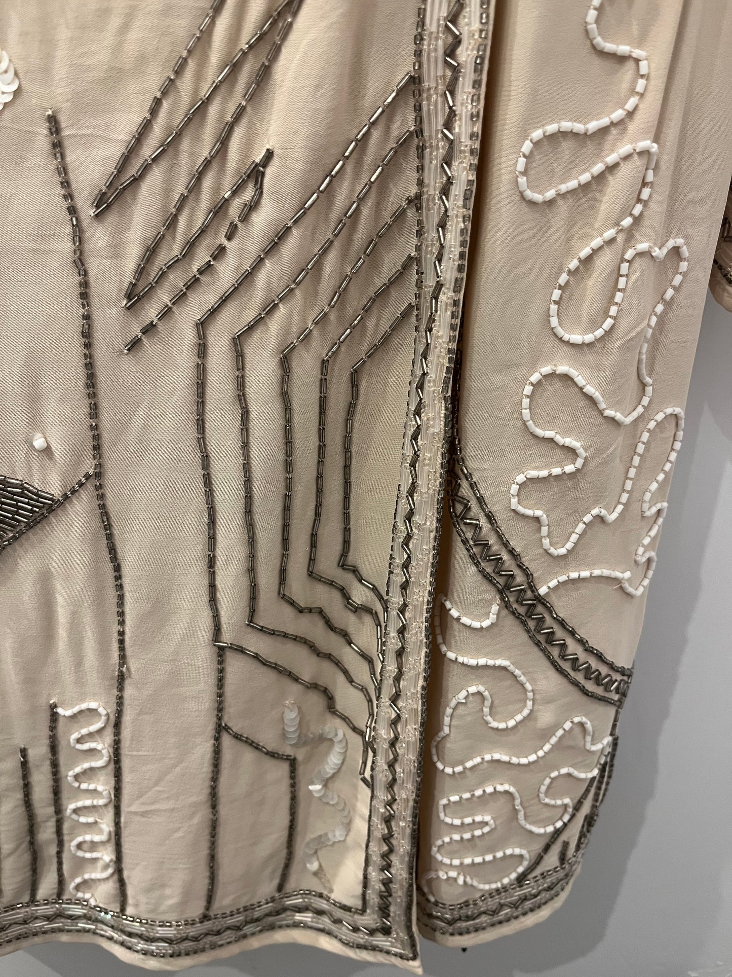 Reiss Beige beaded Dress 10
