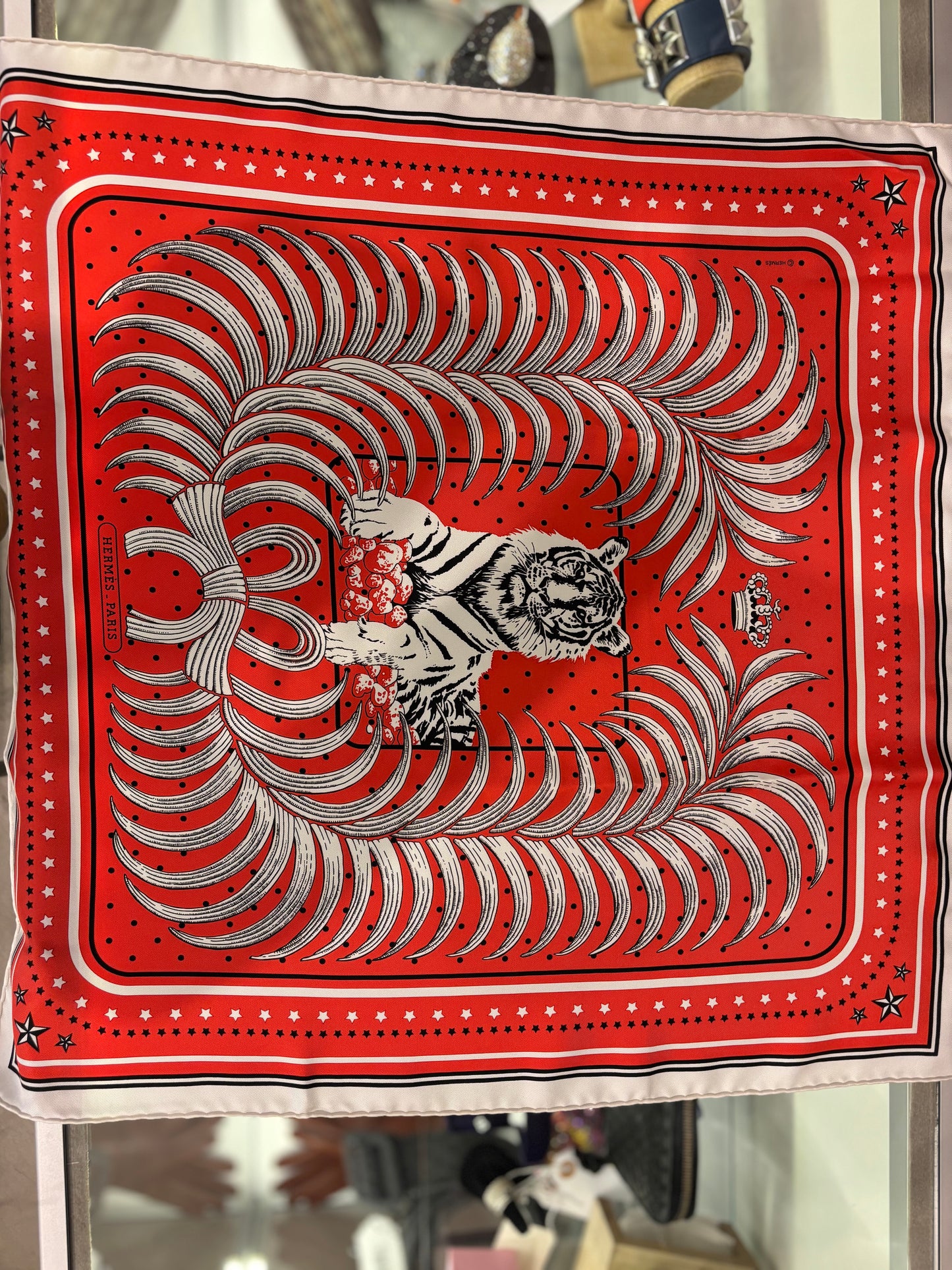 Hermes Silk Scarf Tigre Royal