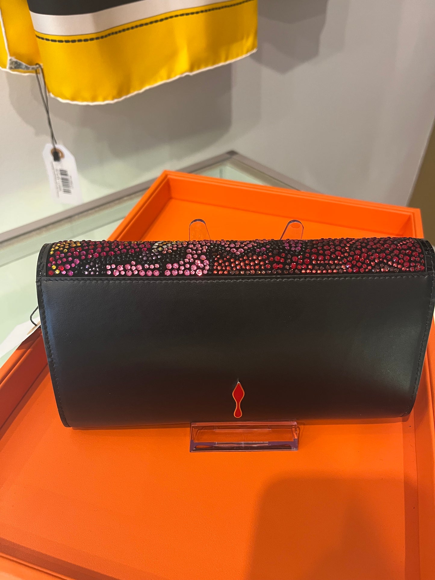 Christian Louboutin Loubilaque/loubiclutch evening bag RARE