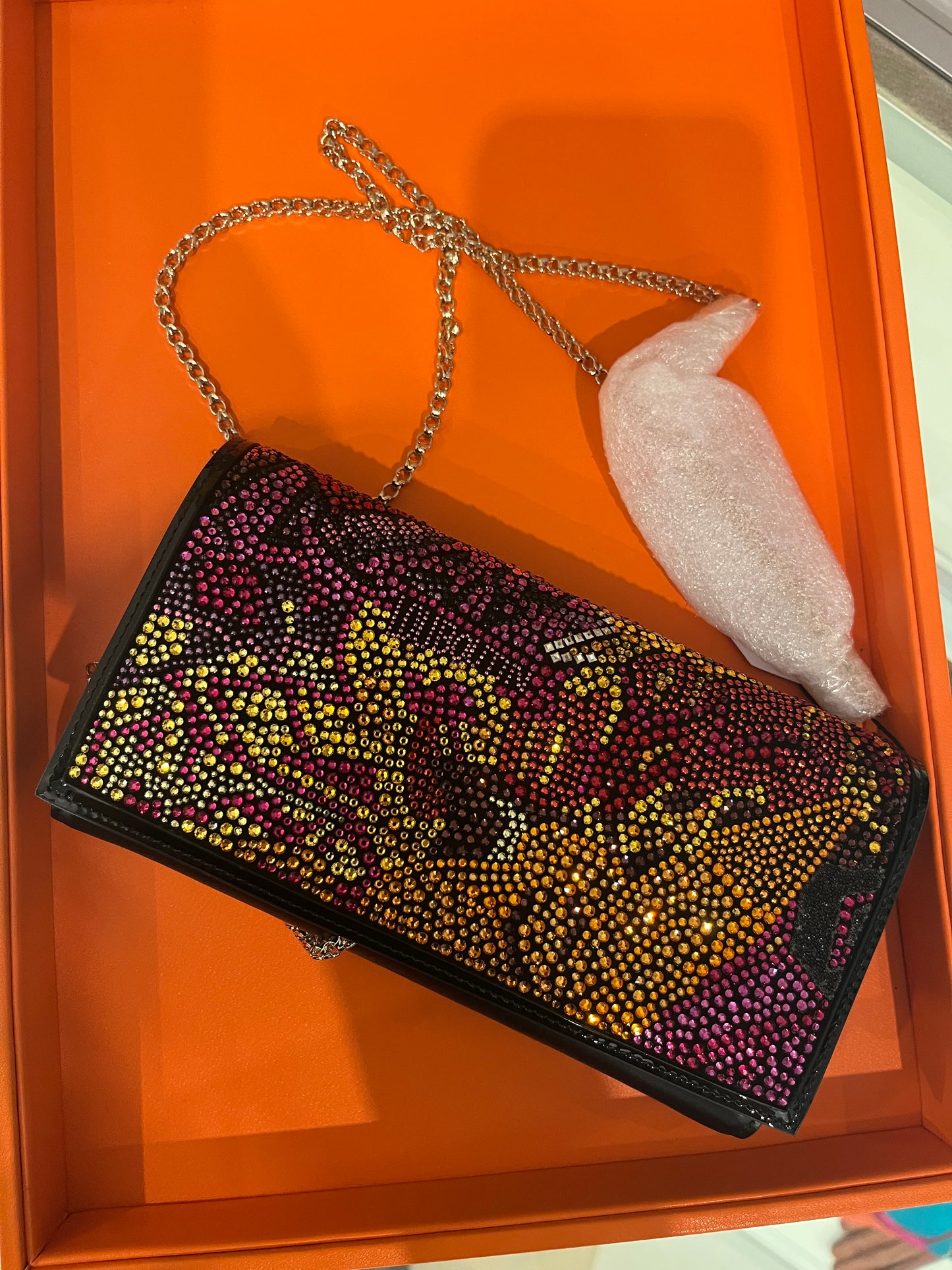 Christian Louboutin Loubilaque/loubiclutch evening bag RARE