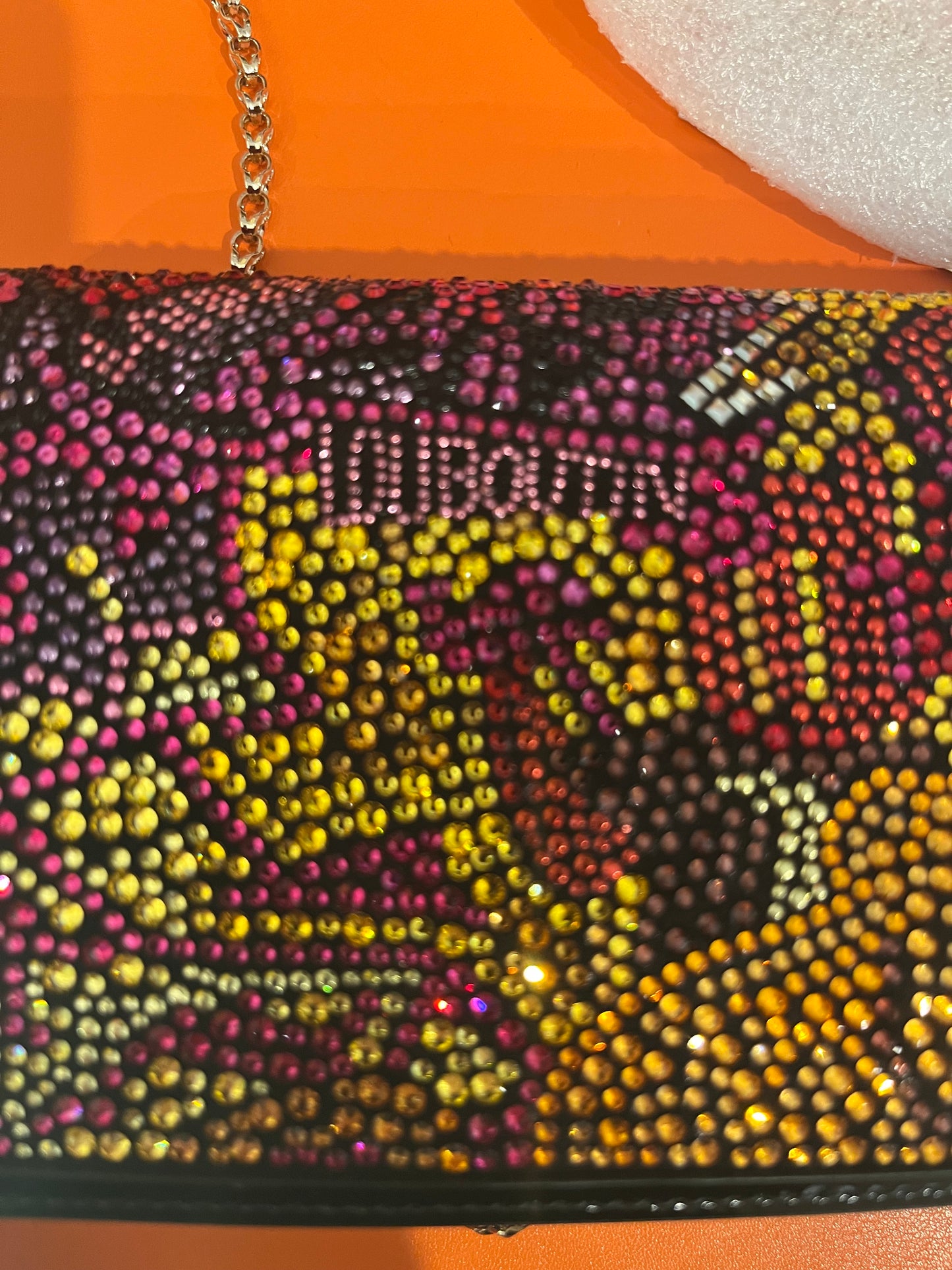 Christian Louboutin Loubilaque/loubiclutch evening bag RARE