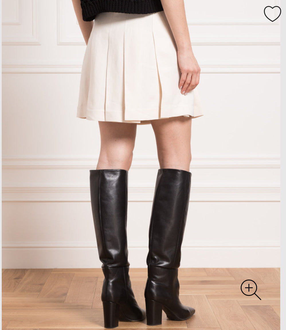 Brunello Cucinelli pleated Skirt 14 TAN (see description)