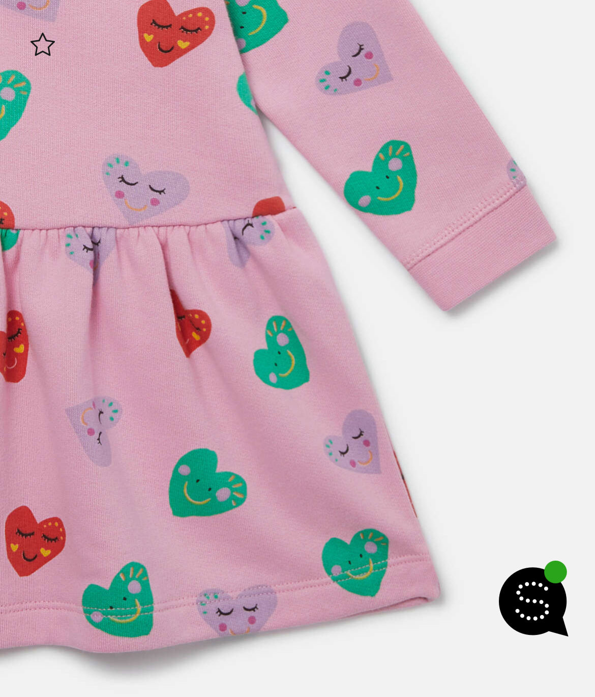 Stella McCartney Smiling Heart Print Skater Dress Dress 03M