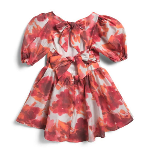 Bardot Junior Poppy Red little girls Marla Abstract Mini Dress 4