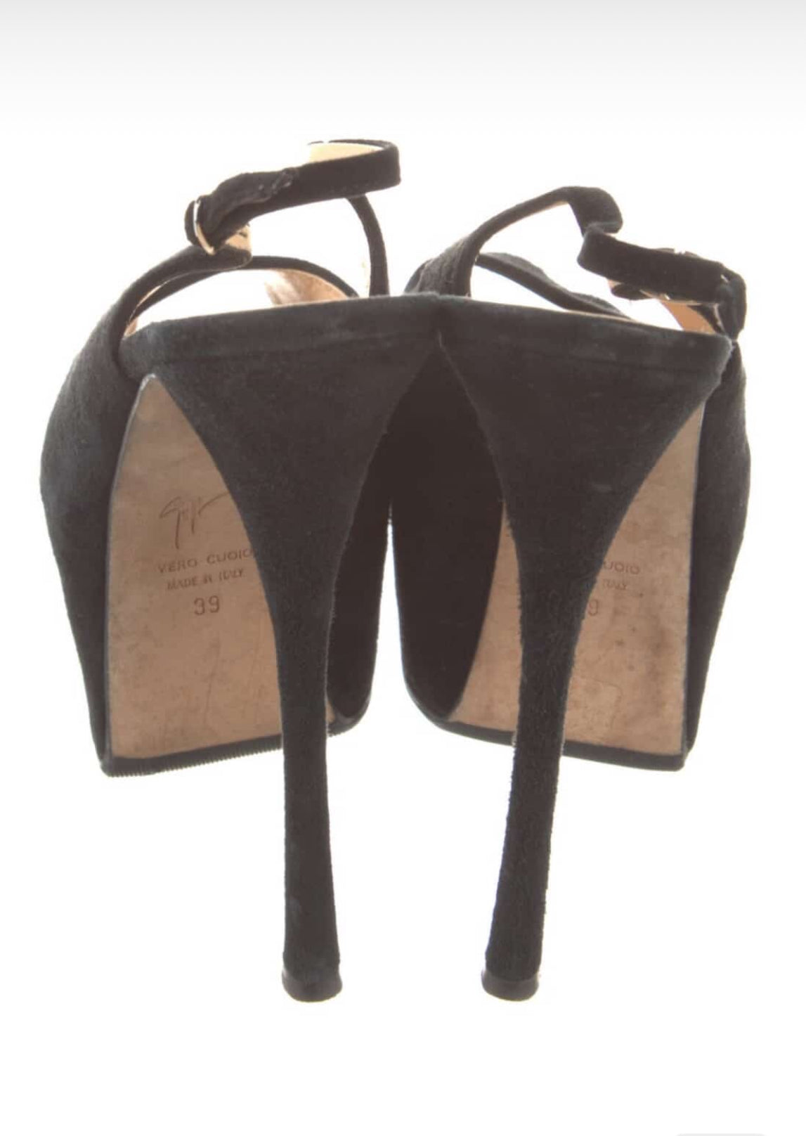 Giuseppe Zanotti Suede Slingback Platform pumps 39