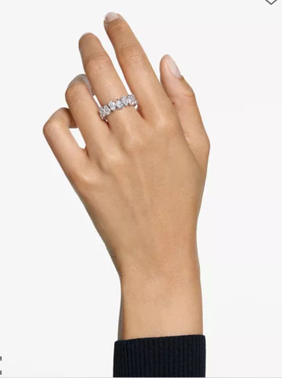 Swarovski Matrix Pear Cut Eternity Ring 8