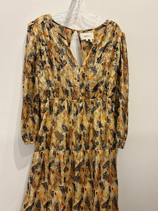 Ba&sh Metallic Chiffon dress M