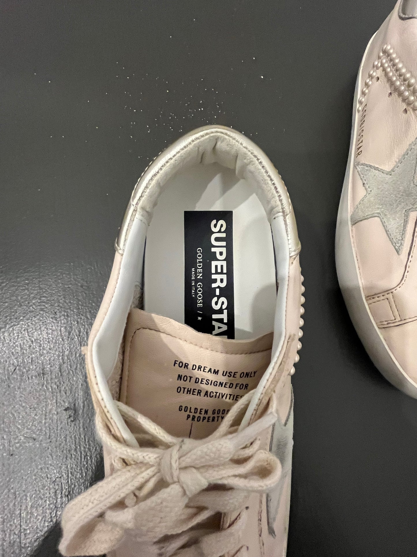 Golden Goose Super-Star Embellished Low Top light pink Sneakers 38
