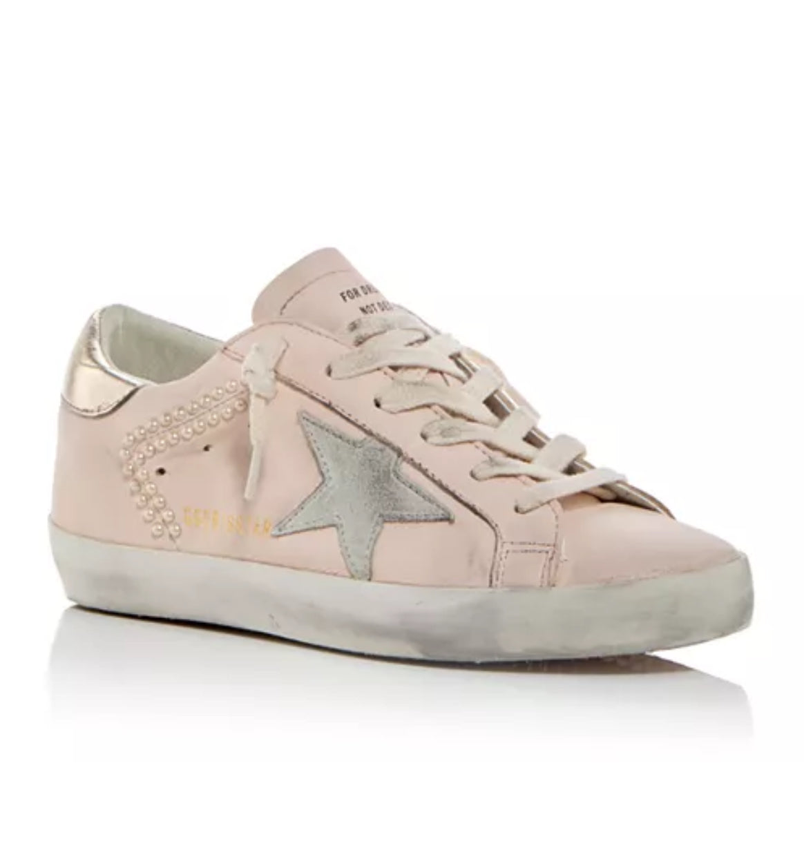 Golden Goose Super-Star Embellished Low Top light pink Sneakers 38