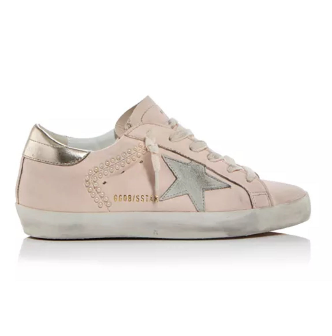 Golden Goose Super-Star Embellished Low Top light pink Sneakers 38