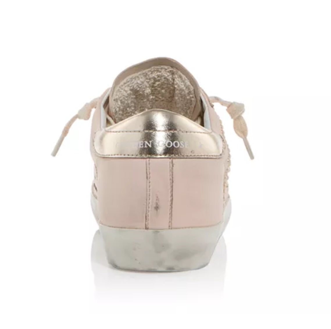 Golden Goose Super-Star Embellished Low Top light pink Sneakers 38