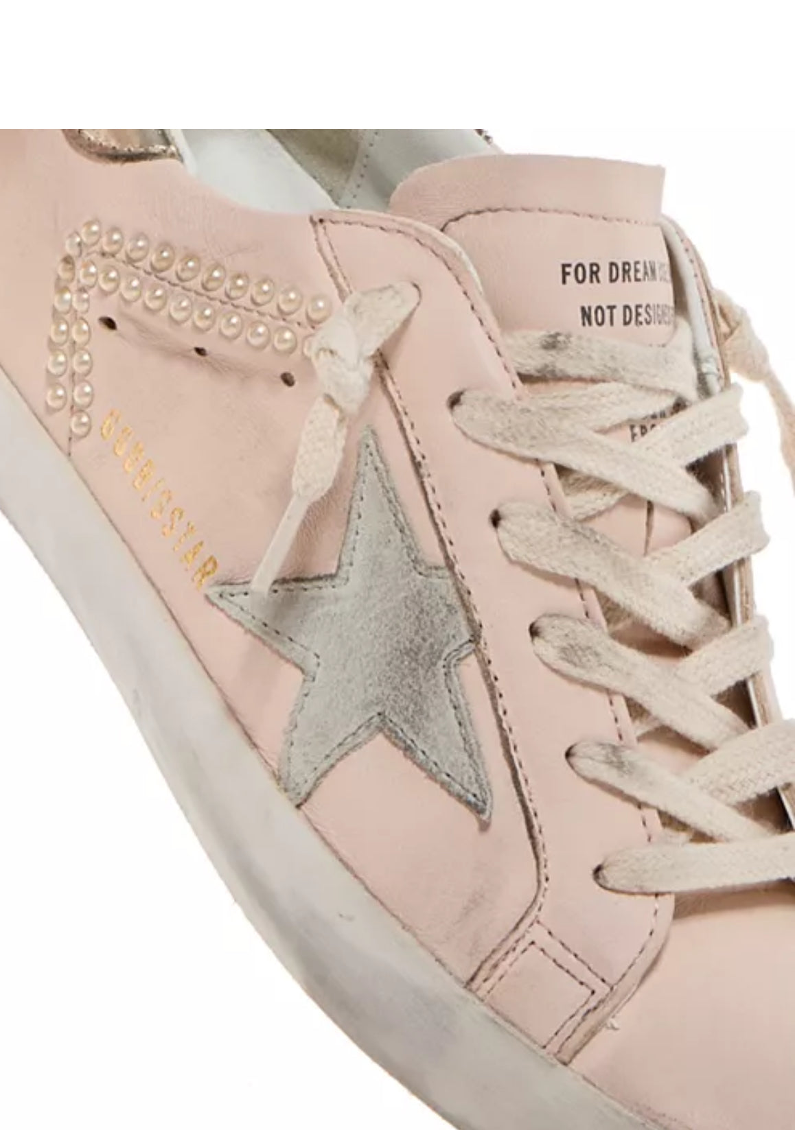 Golden Goose Super-Star Embellished Low Top light pink Sneakers 38
