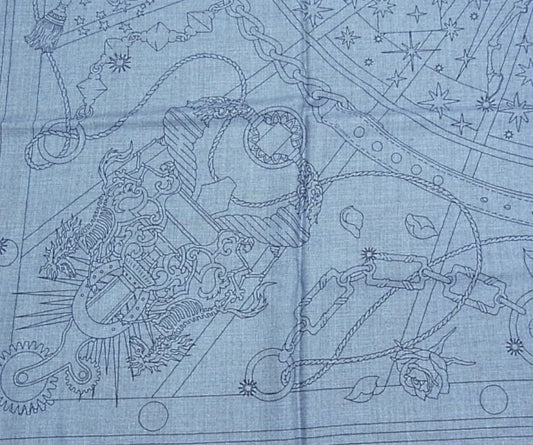 Hermès Shawl Scart C'est La Fete Stole Daisuke Nomura Cashmere Silk NEW 140