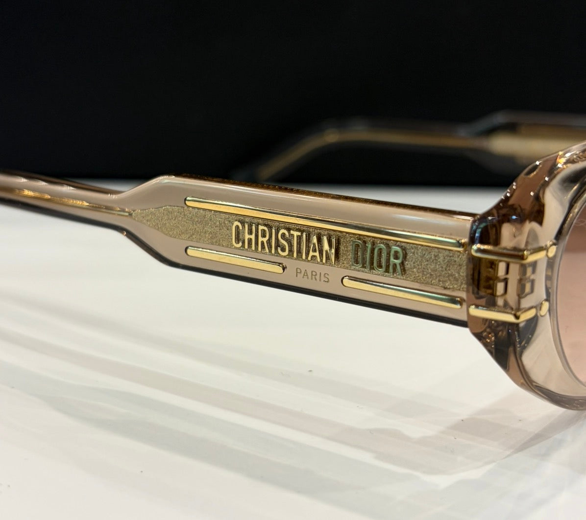 Christian Dior Paris Cat Eye Sunglasses Chamnpagne