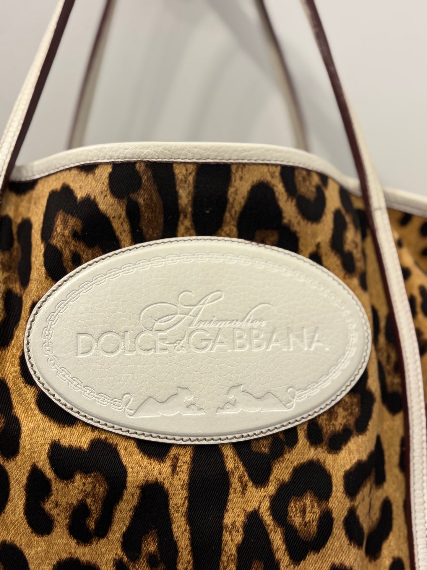 Dolce & Gabbana Animalier Leopard Print Bag Tote