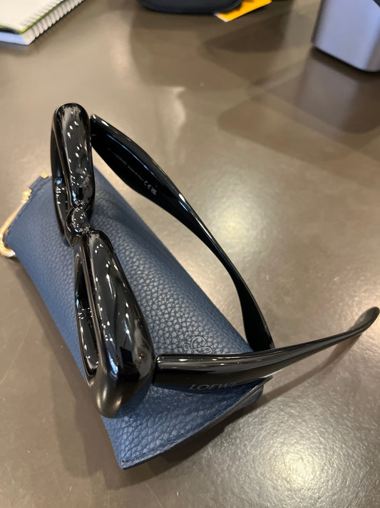 Loewe oversized square black sunglasses glossy black
