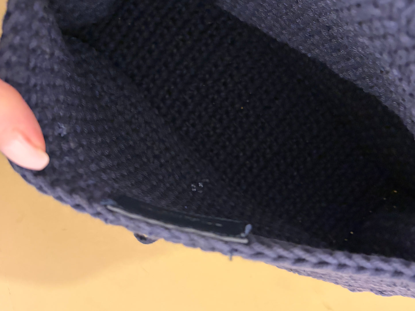 Balenciaga Navy Crochet Anchor Bag w/Mirror