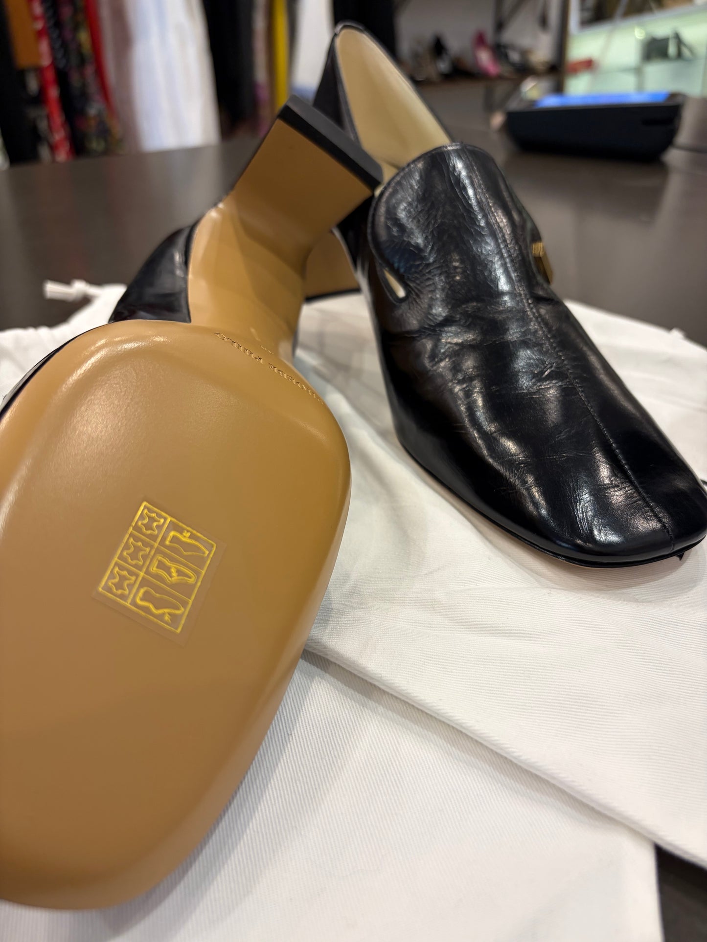Phoebe Philo Black Club Loafer - 40
