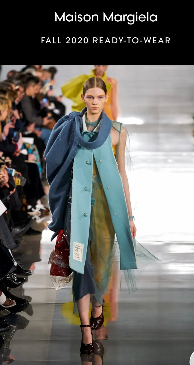 Maison Margiela Sheer Layered Midi Dress - Size 38