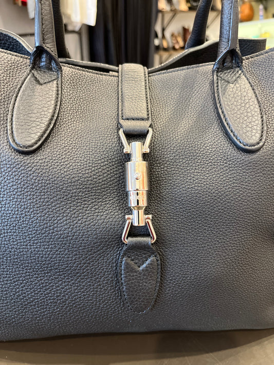 Gucci Jackie Pebble Leather Large Soft Tote