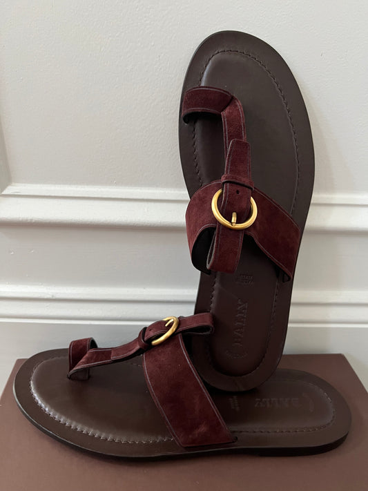 Bally Brown Leather Sandals size 10.5 Men’s