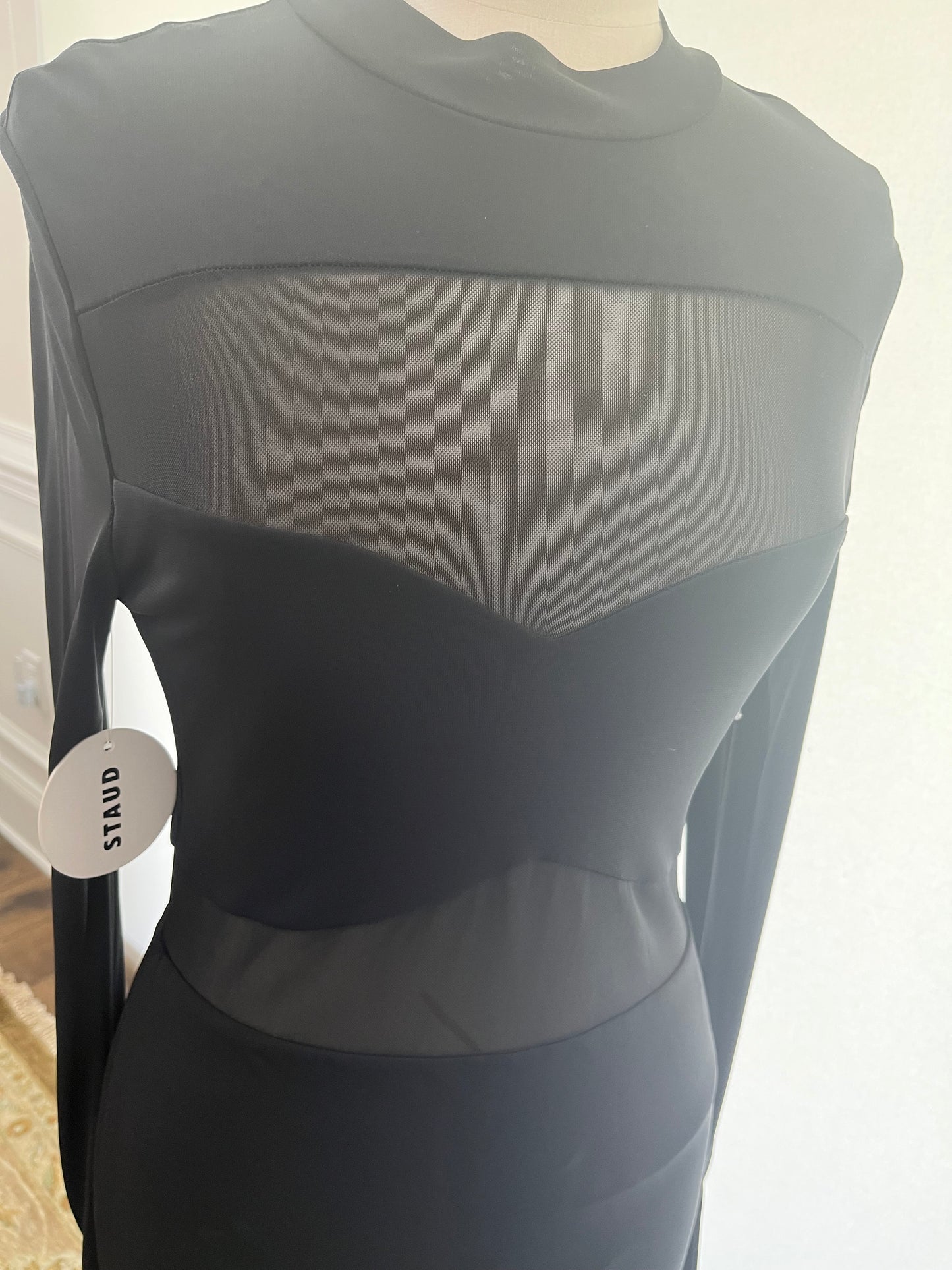 STAUD Black Mini Dress Size L