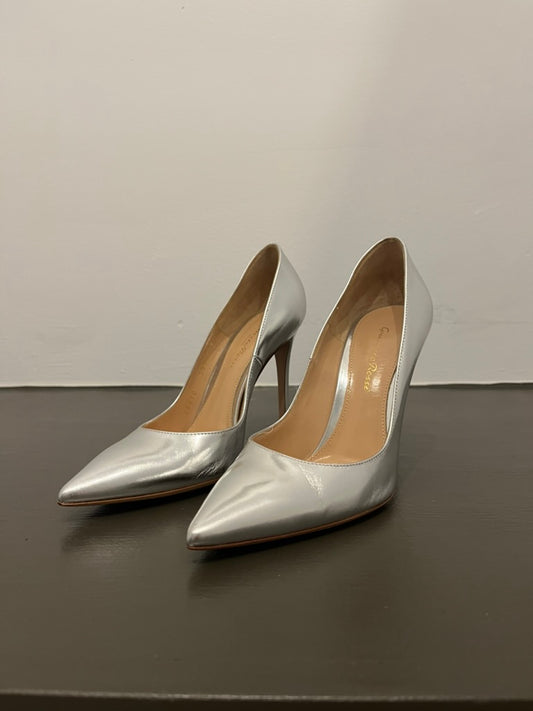 Gianvanito Rossi Silver Pump 37.5