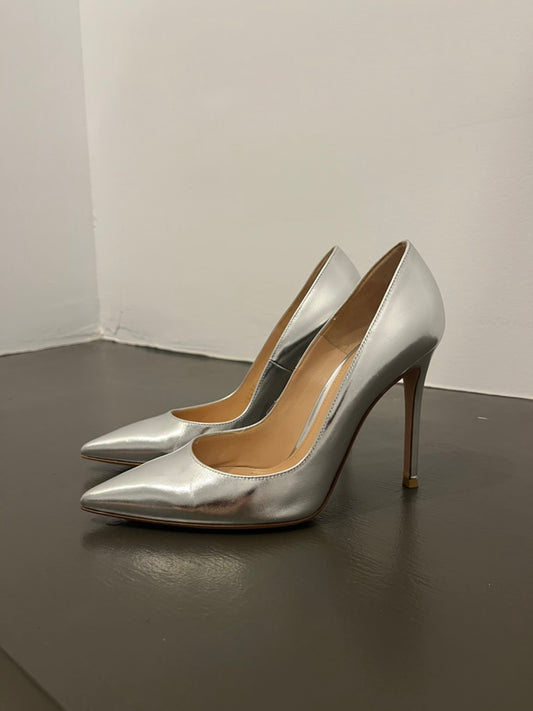 Gianvanito Rossi Silver Pump 37.5