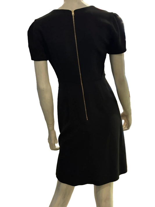 Burberry Prorsum Black Bow V-Neck Dress – New With Tags 42