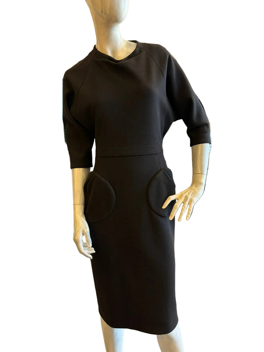 Marc Jacobs for Bergdorf Goodman Black sculptural dress Size 4