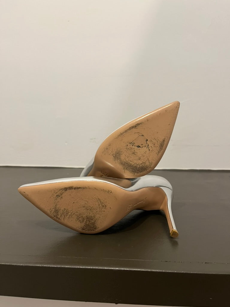 Gianvanito Rossi Silver Pump 37.5