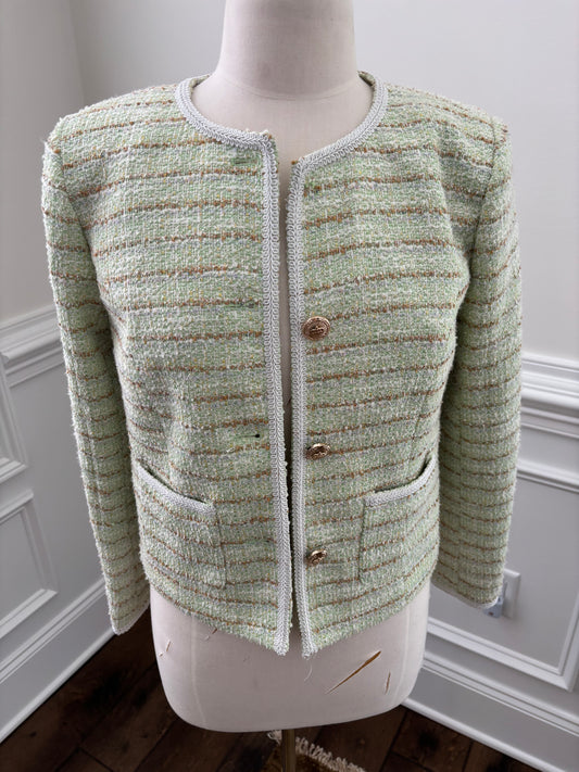 Walter Baker Green Tweed Jacket Size M Women's