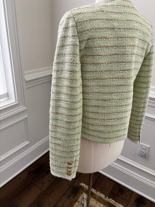 Walter Baker Green Tweed Jacket Size M Women's