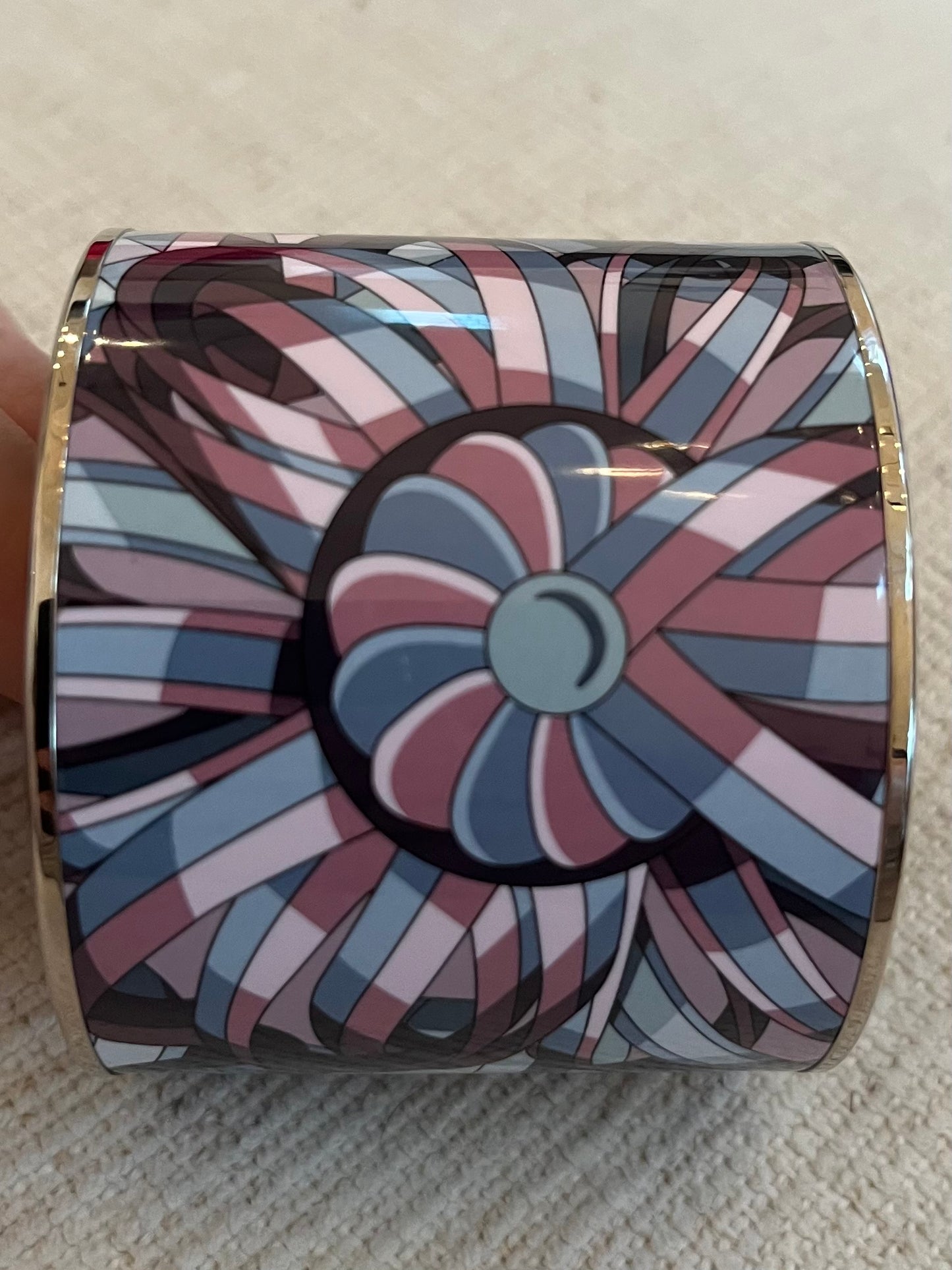 Hermès Cosmos Extra Wide Enamel Bangle