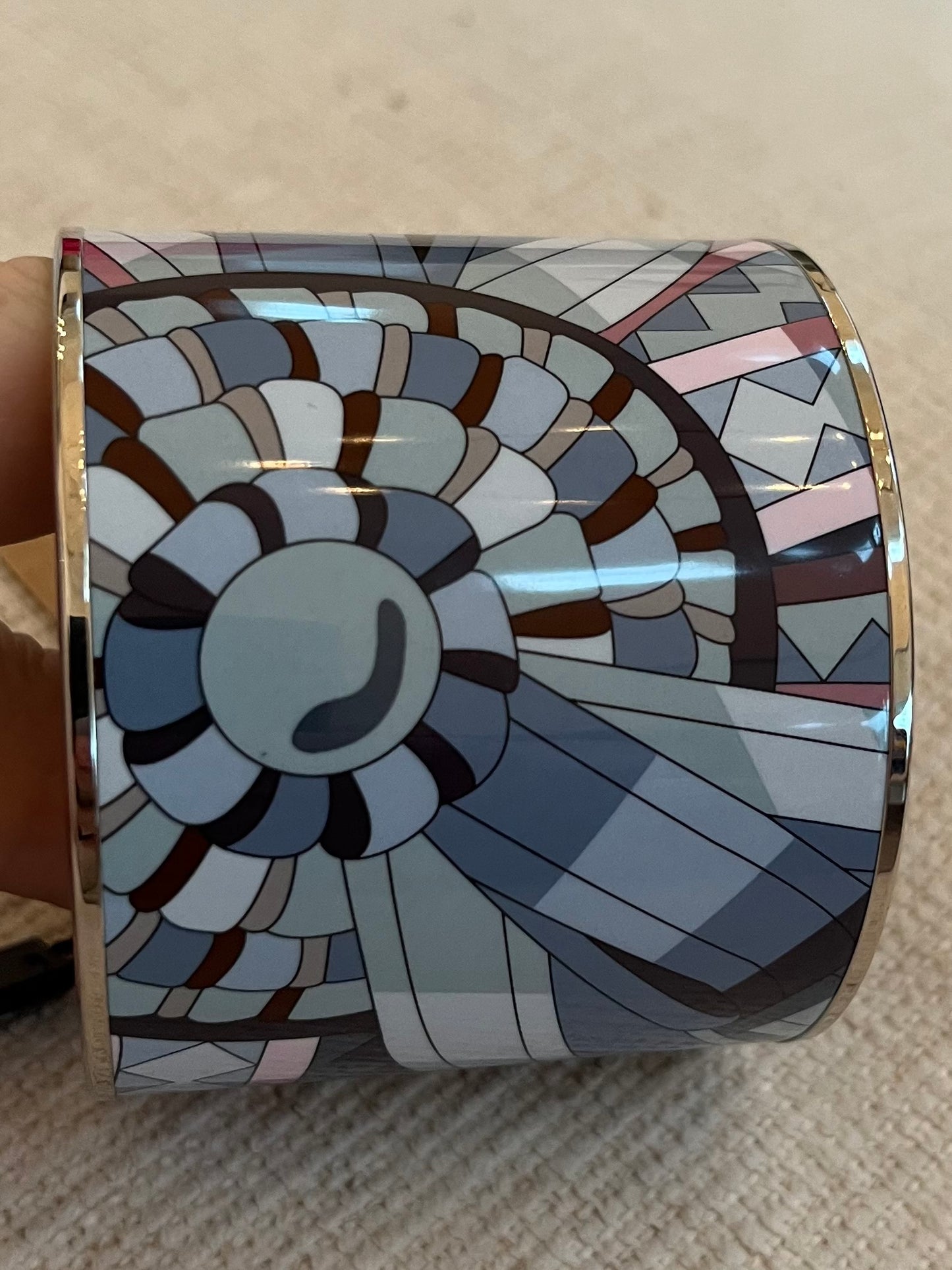 Hermès Cosmos Extra Wide Enamel Bangle