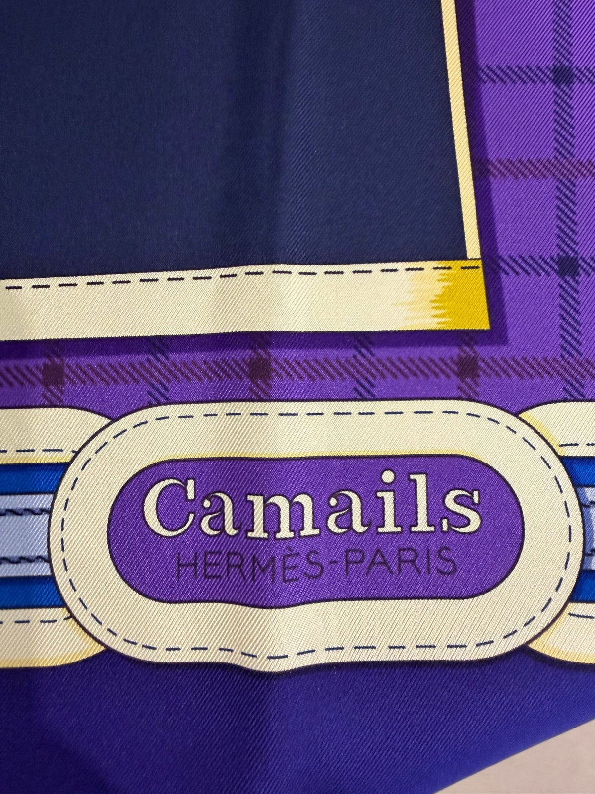 Hermès Camails Purple Colorway 90cm Scarf