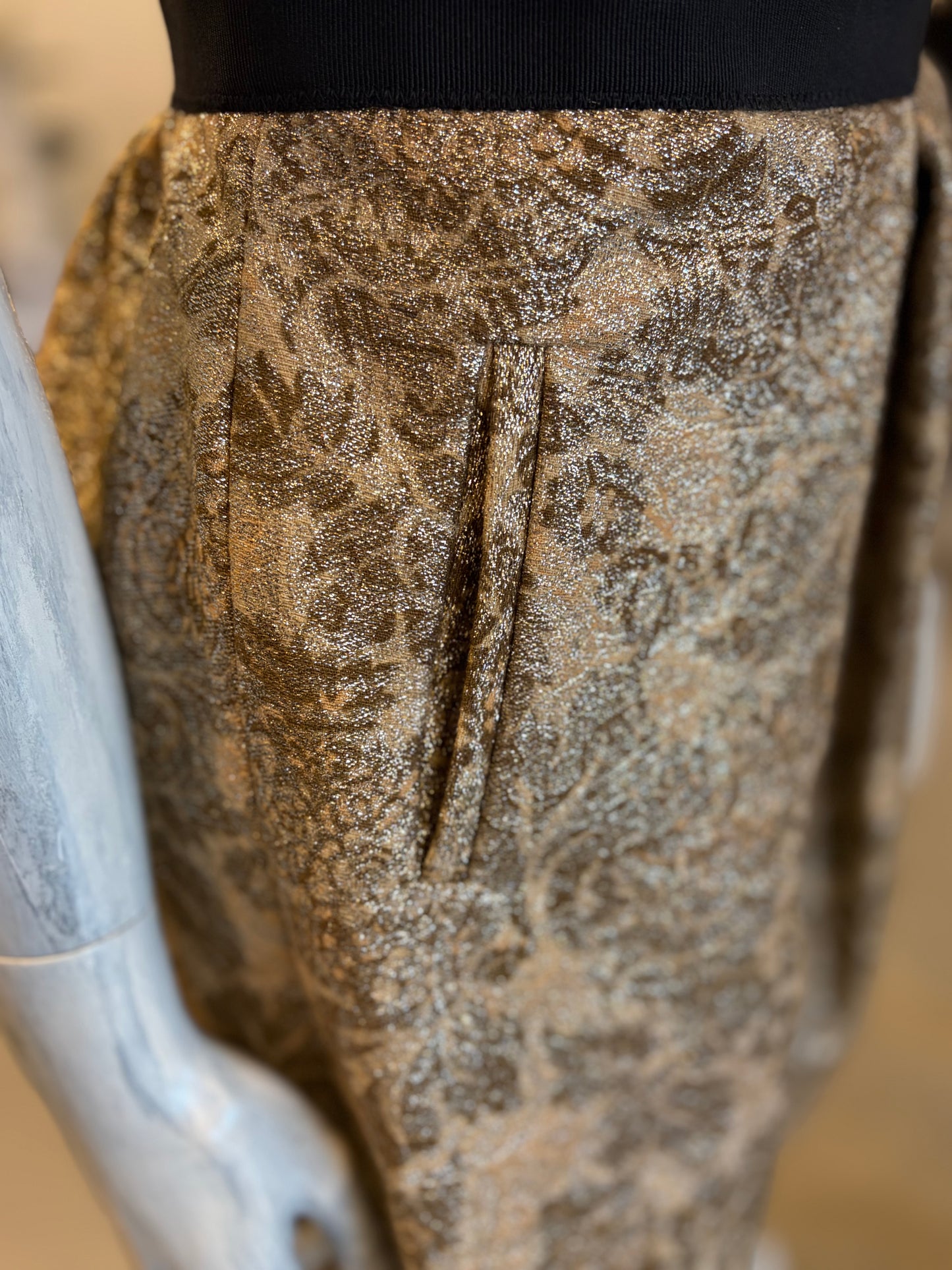 Dolce & Gabbana Metallic Brocade Corset Dress 2