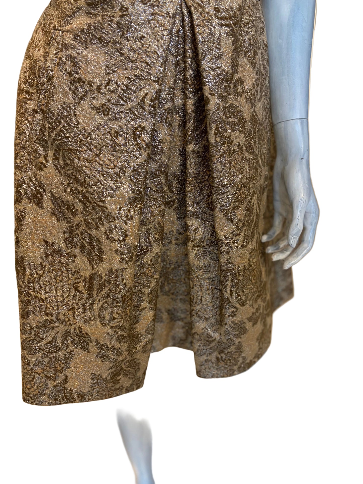 Dolce & Gabbana Metallic Brocade Corset Dress 2