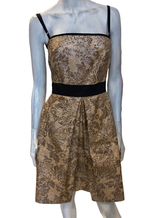 Dolce & Gabbana Metallic Brocade Corset Dress 2