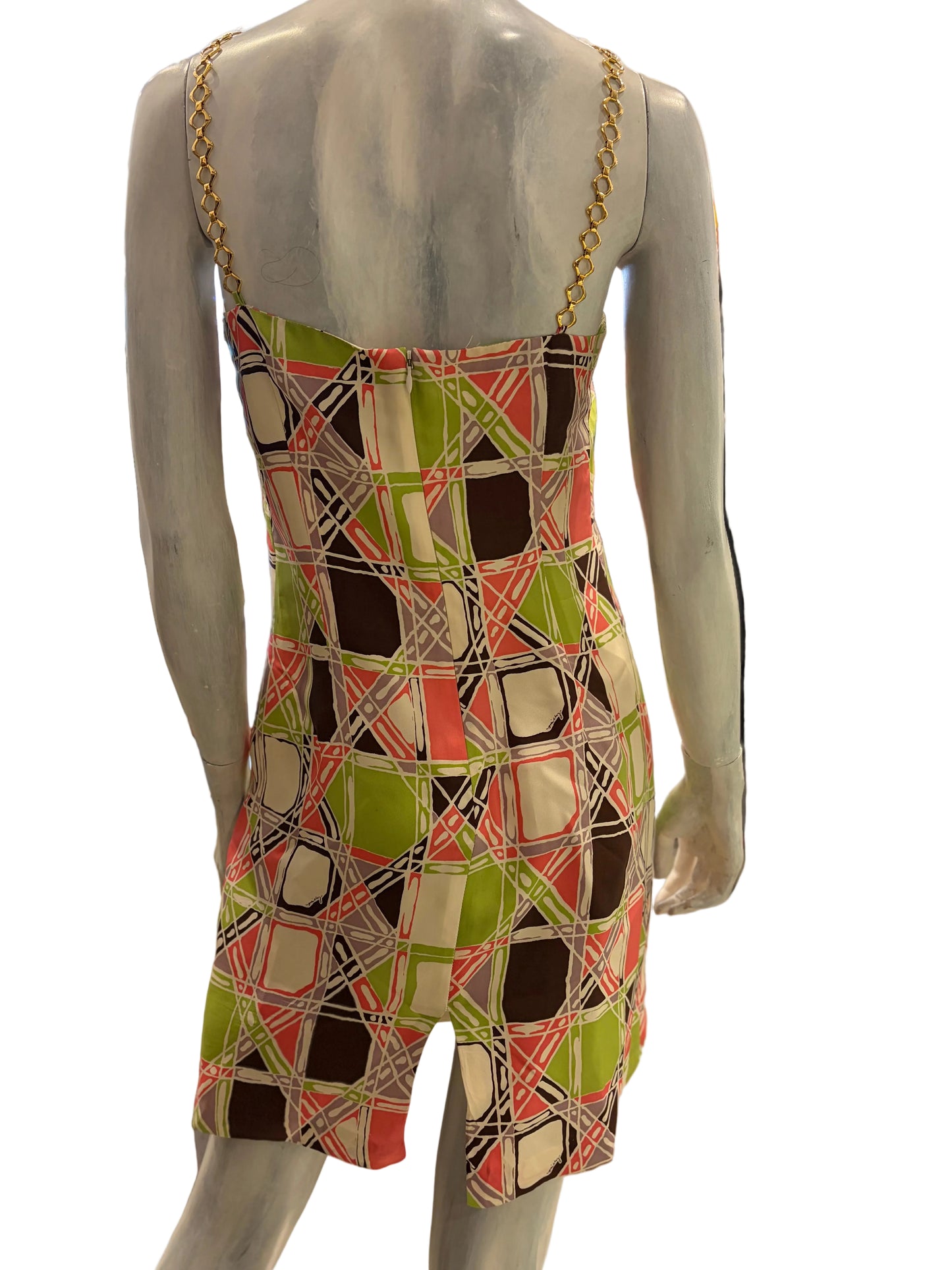 Milly Printed Chain Strap Mini Dress - 4