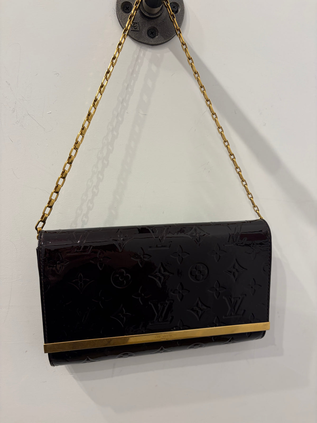 Louis Vuitton Rossmore PM in Burgundy Monogram Vernis