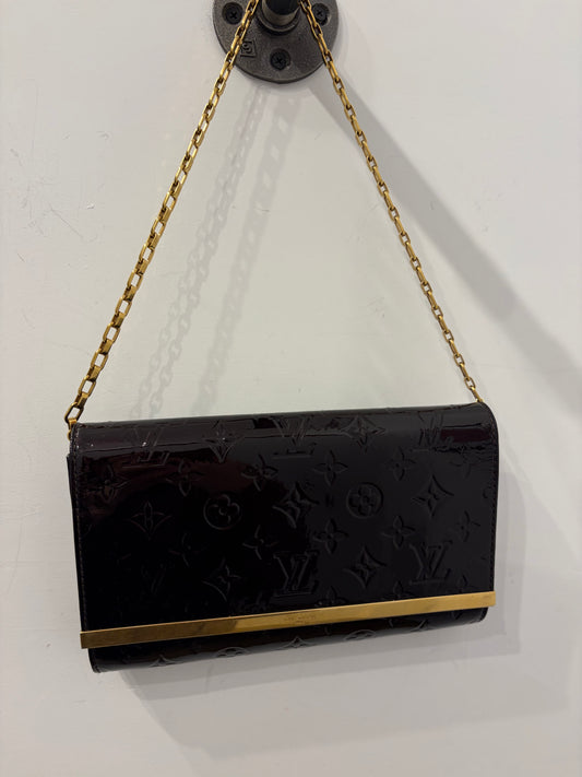 Louis Vuitton Rossmore PM in Burgundy Monogram Vernis