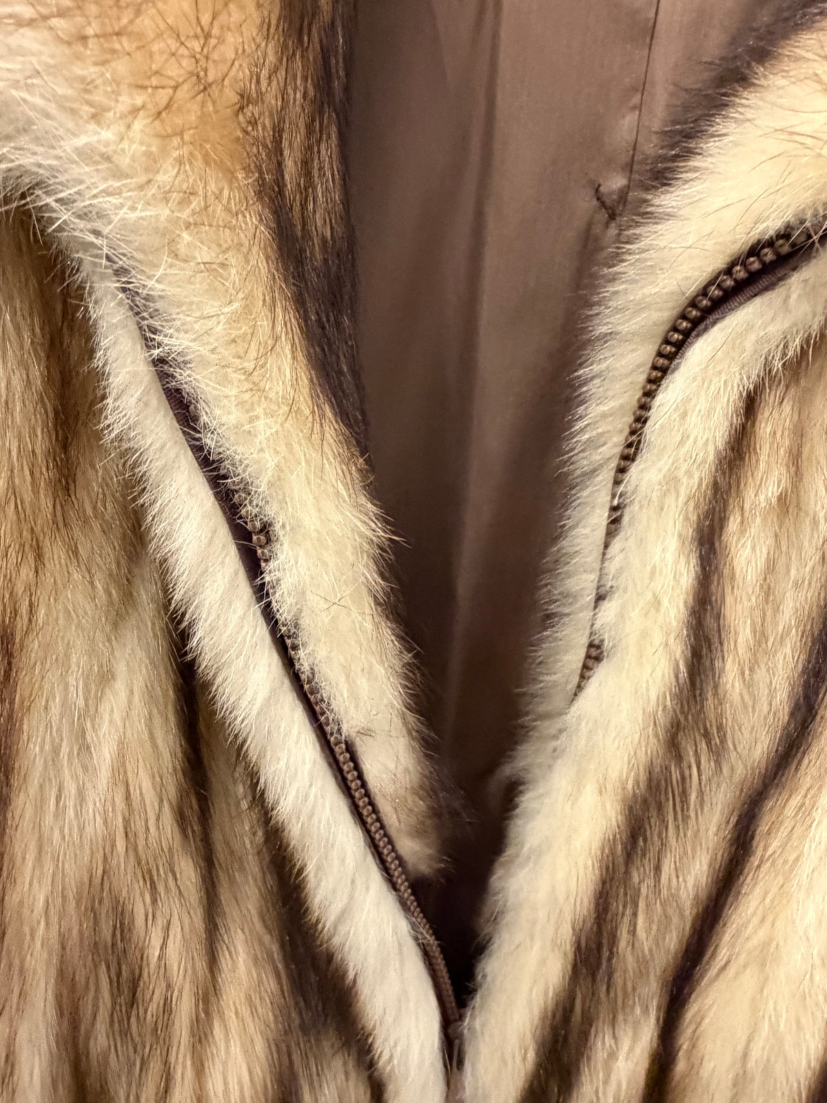 Frederick Gelb Vintage Fur Coat - Zip Front S/M