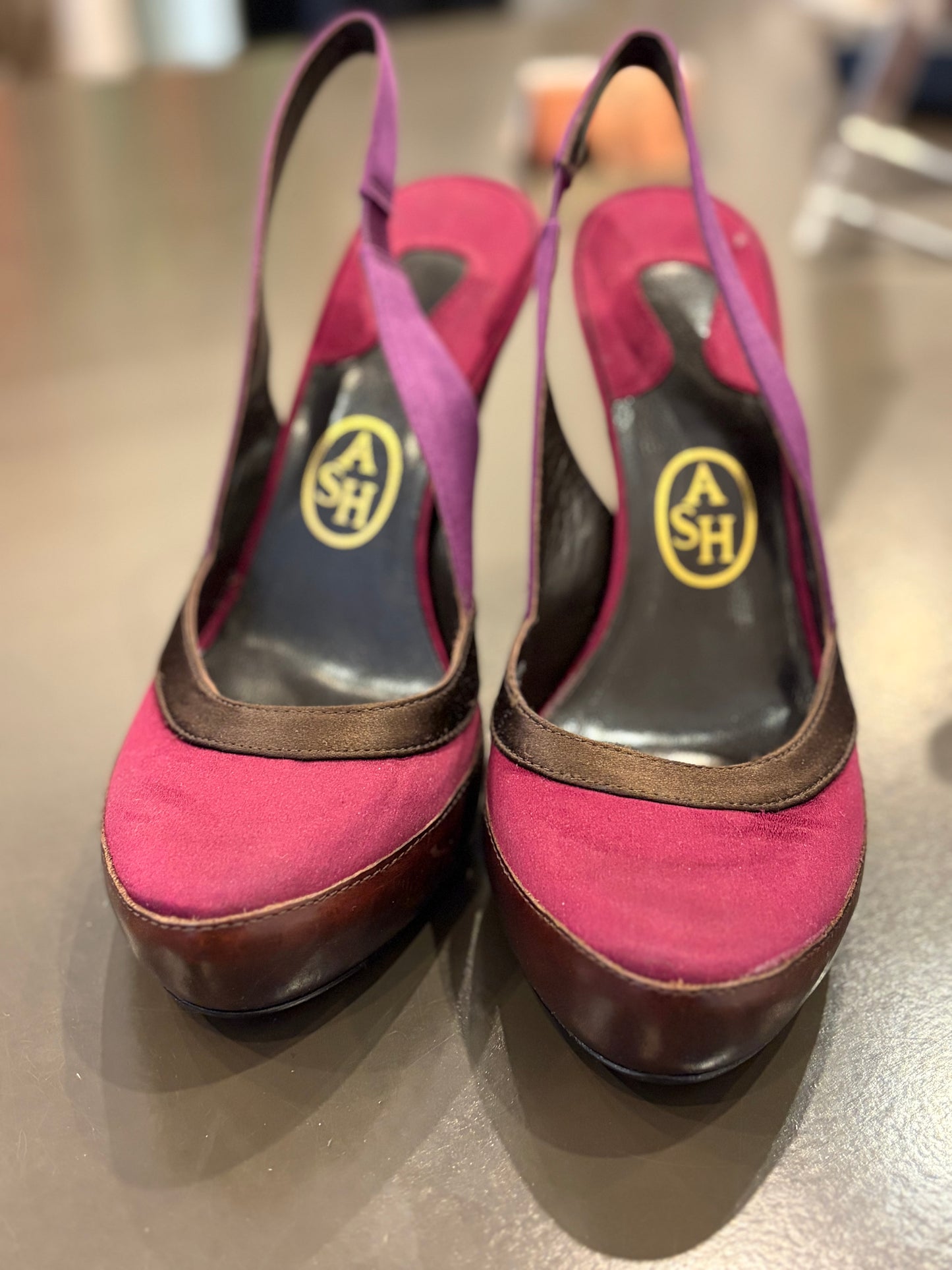 Ash “Tokyo” Slingback Platform Heels – Size 38 (US 7.5–8)