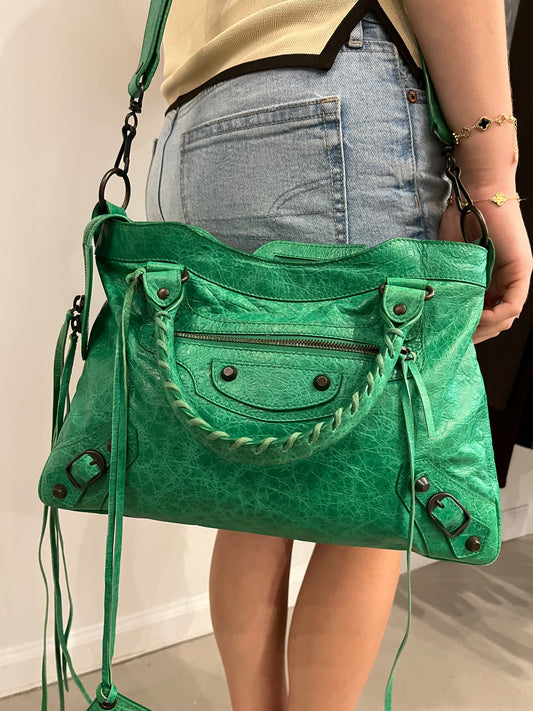 Balenciaga Vert Handbag City Bag